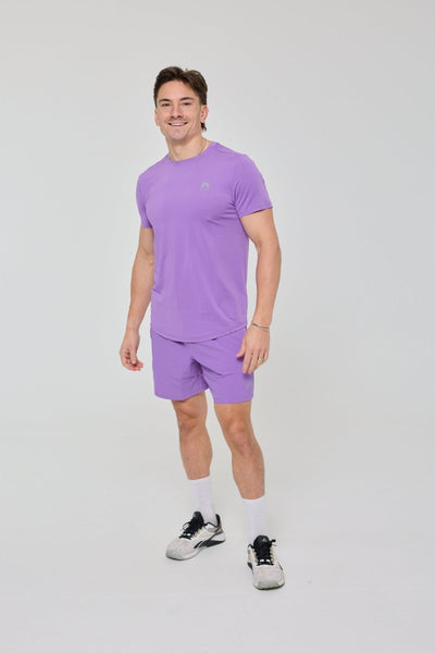 Elite Activewear Shorts - Purple - OOSC Clothing
