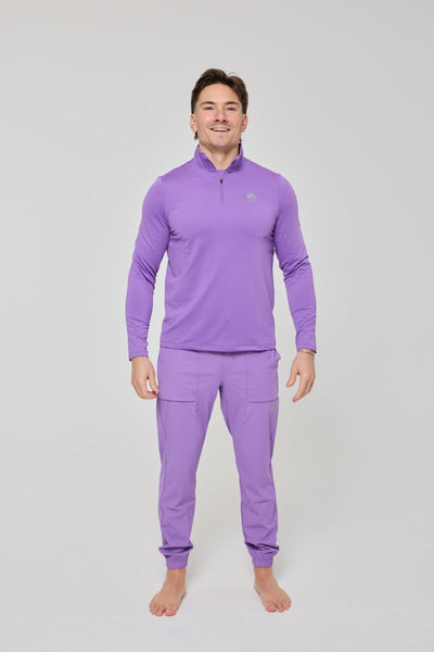 Elite Everyday Activewear Joggers - Purple - OOSC Clothing