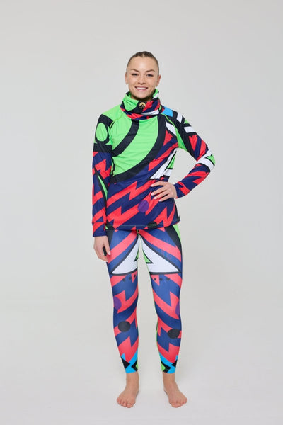 Fresh Prince X Women's High Neck Baselayer Top - OOSC Clothing