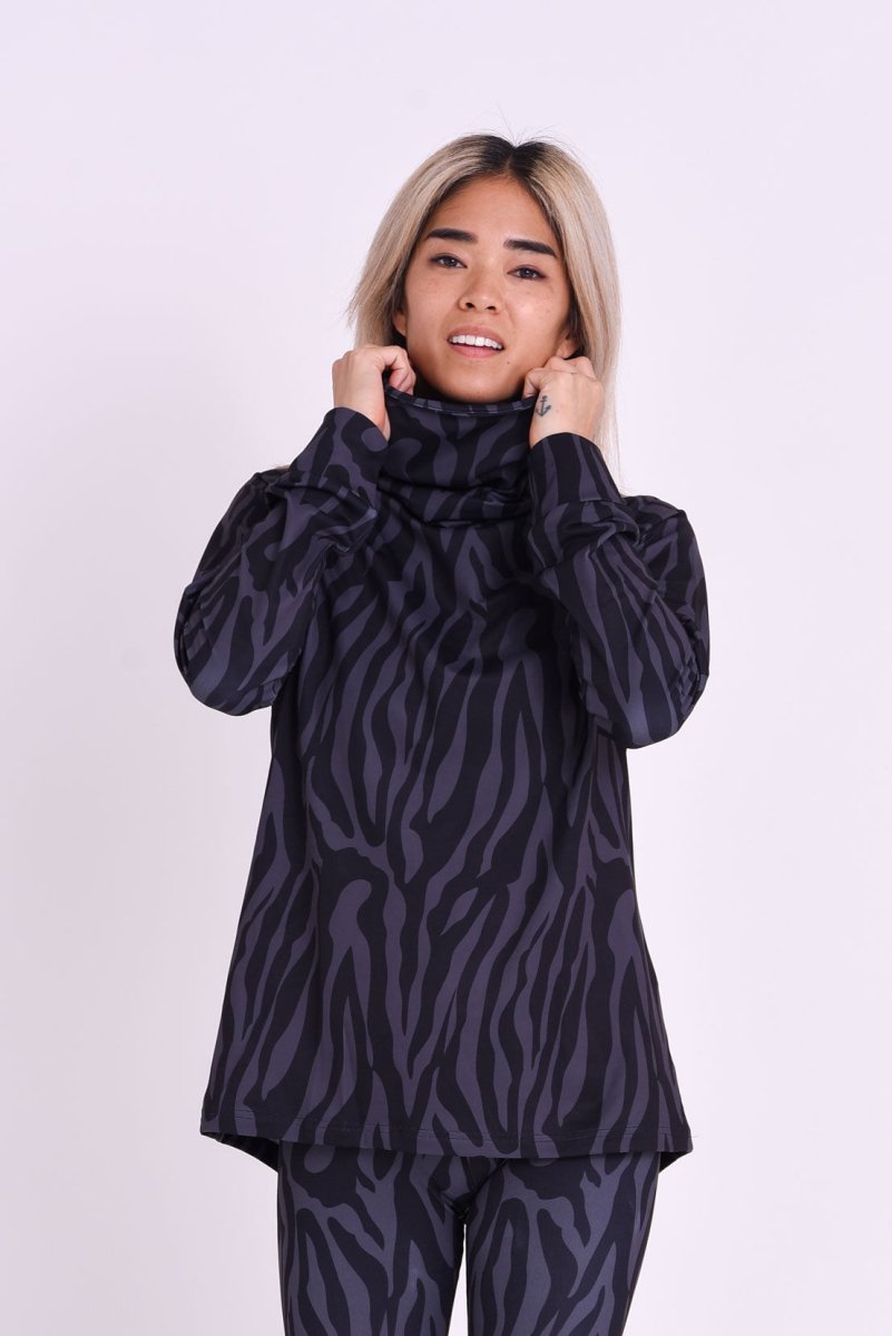 High Neck Baselayer Top Tiger