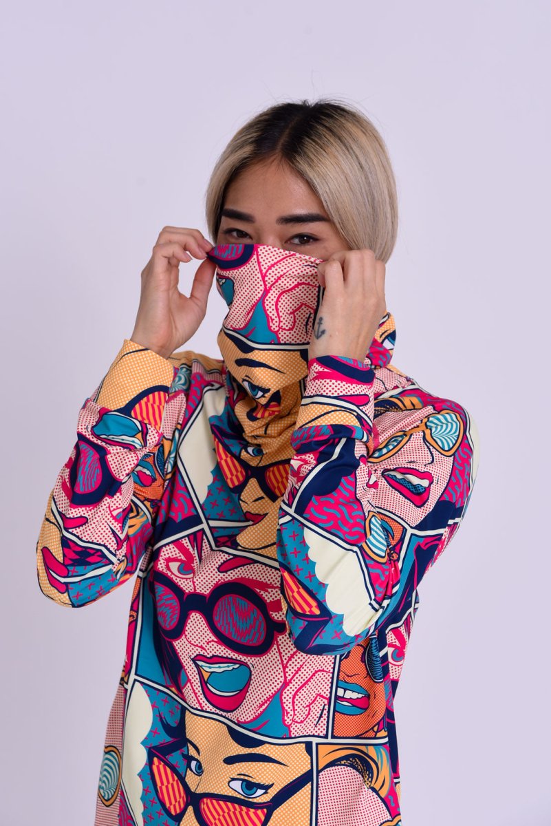 High Neck Baselayer Top Comic Book Candy