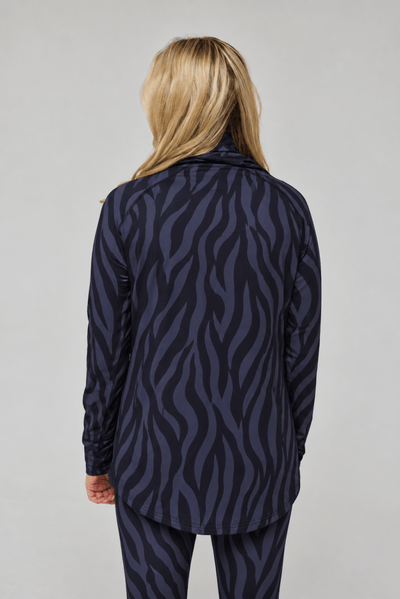 High Neck Baselayer Top - Noir Eclipse Women's - OOSC Clothing