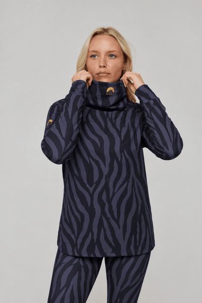High Neck Baselayer Top - Noir Eclipse Women's - OOSC Clothing