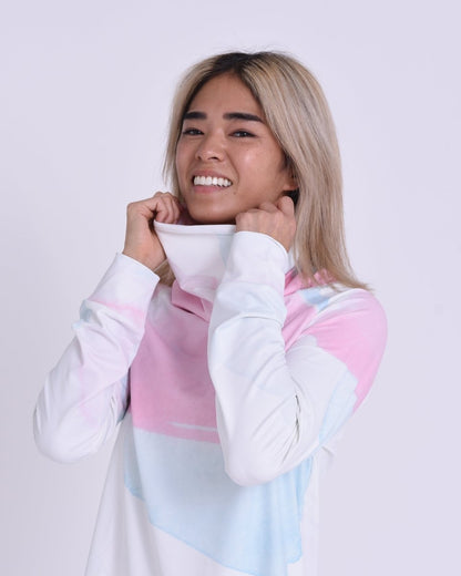 High Neck Baselayer Top Watercolour - Women's - OOSC Clothing