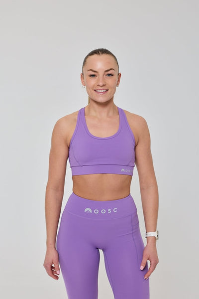 High Support Elite Crossback Sports Bra - Purple - OOSC Clothing