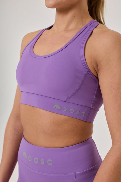 High Support Elite Crossback Sports Bra - Purple - OOSC Clothing