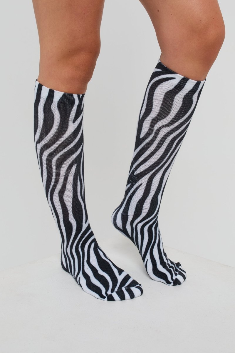 Hotel California Zebra Print Ski Snowboard Sock