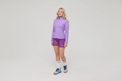 Infinite Cropped Zipped Jacket - Purple - OOSC Clothing