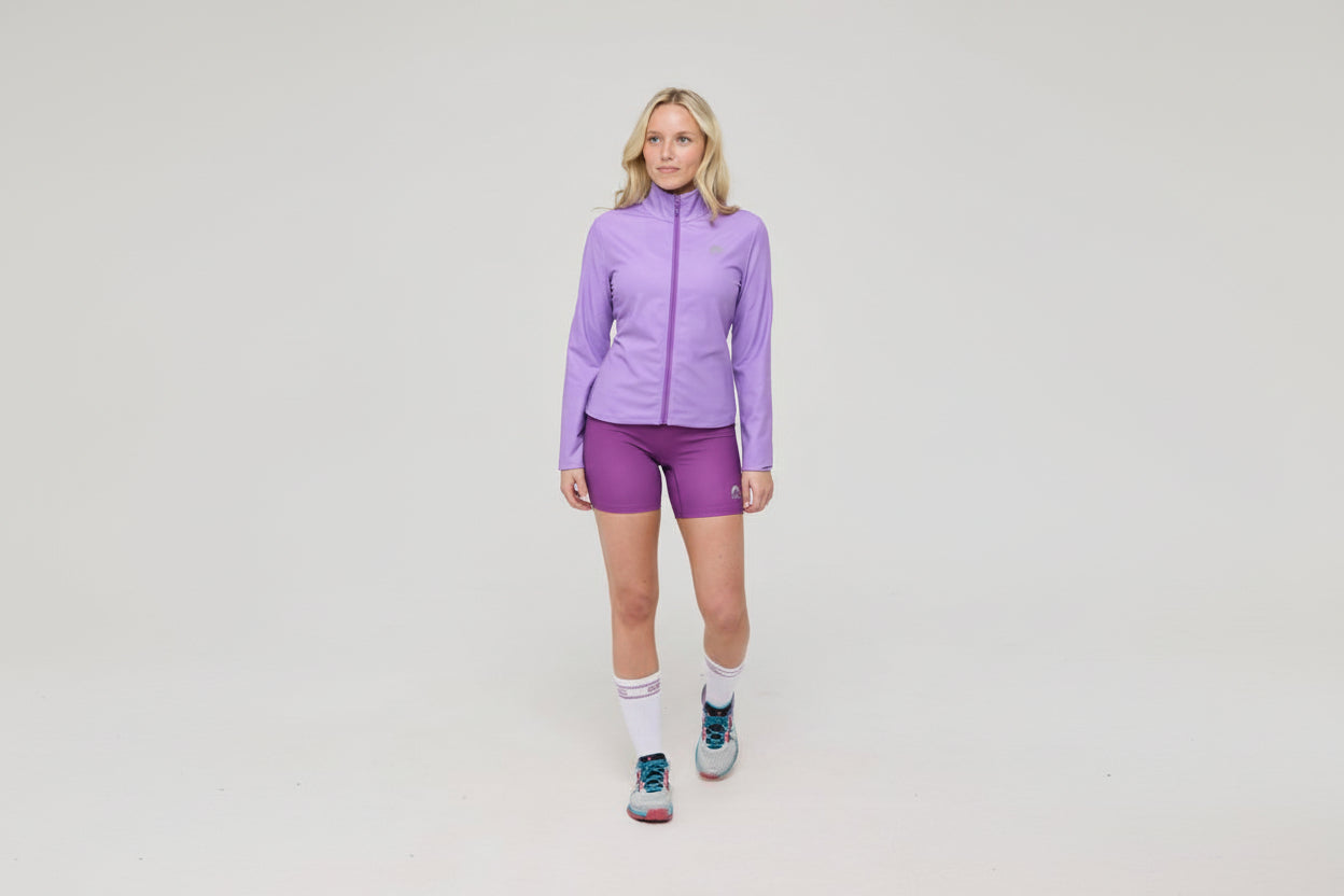 Infinite Cropped Zipped Jacket - Purple - OOSC Clothing