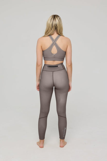 Infinite High Waisted Leggings - Khaki - OOSC Clothing