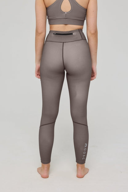Infinite High Waisted Leggings - Khaki - OOSC Clothing