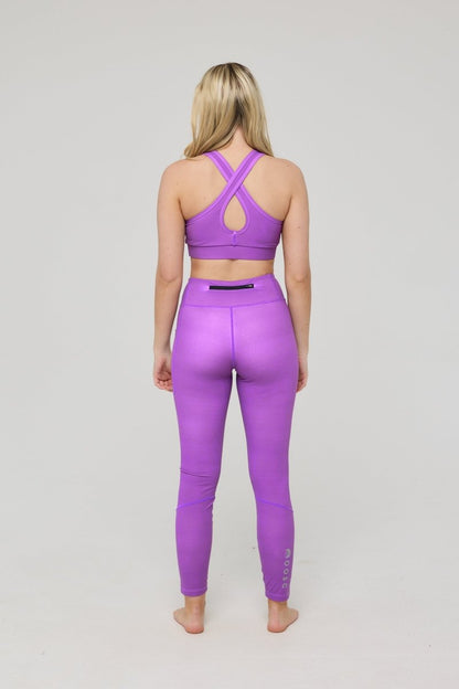 Infinite High Waisted Leggings - Purple - OOSC Clothing