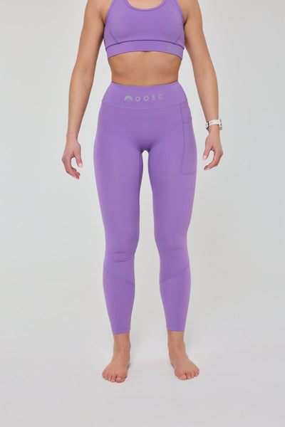 Infinite High Waisted Leggings - Purple - OOSC Clothing