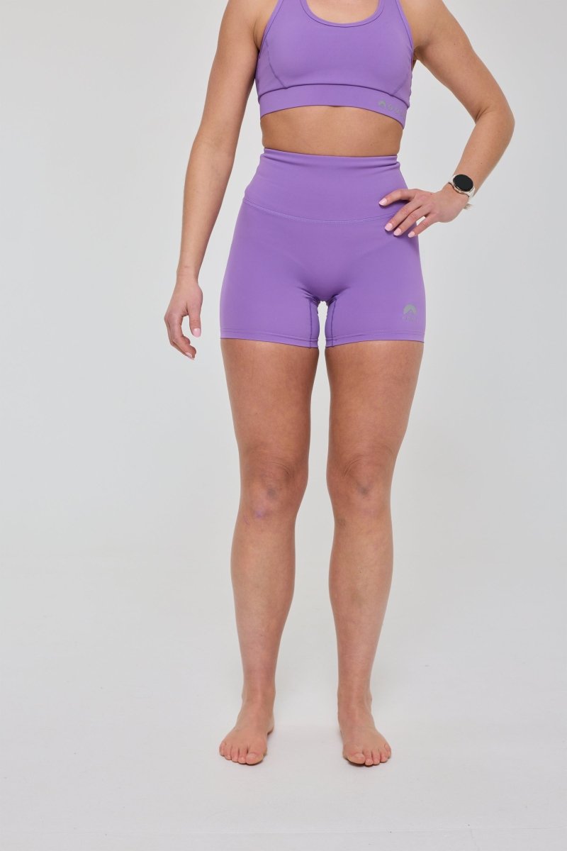 Infinite High Waisted Shorts - Purple - OOSC Clothing