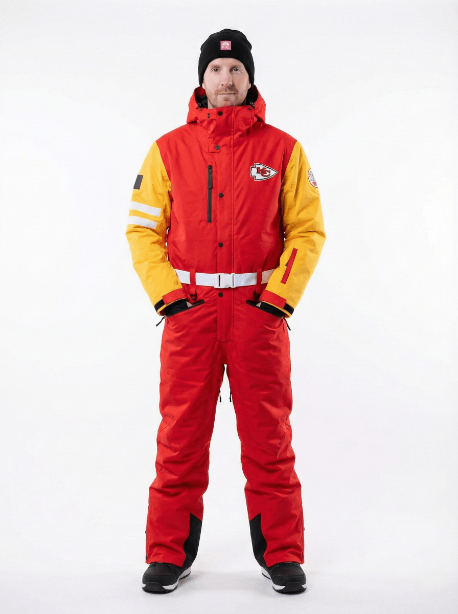 Kansas City Chiefs Men's Ski Suit - OOSC Clothing