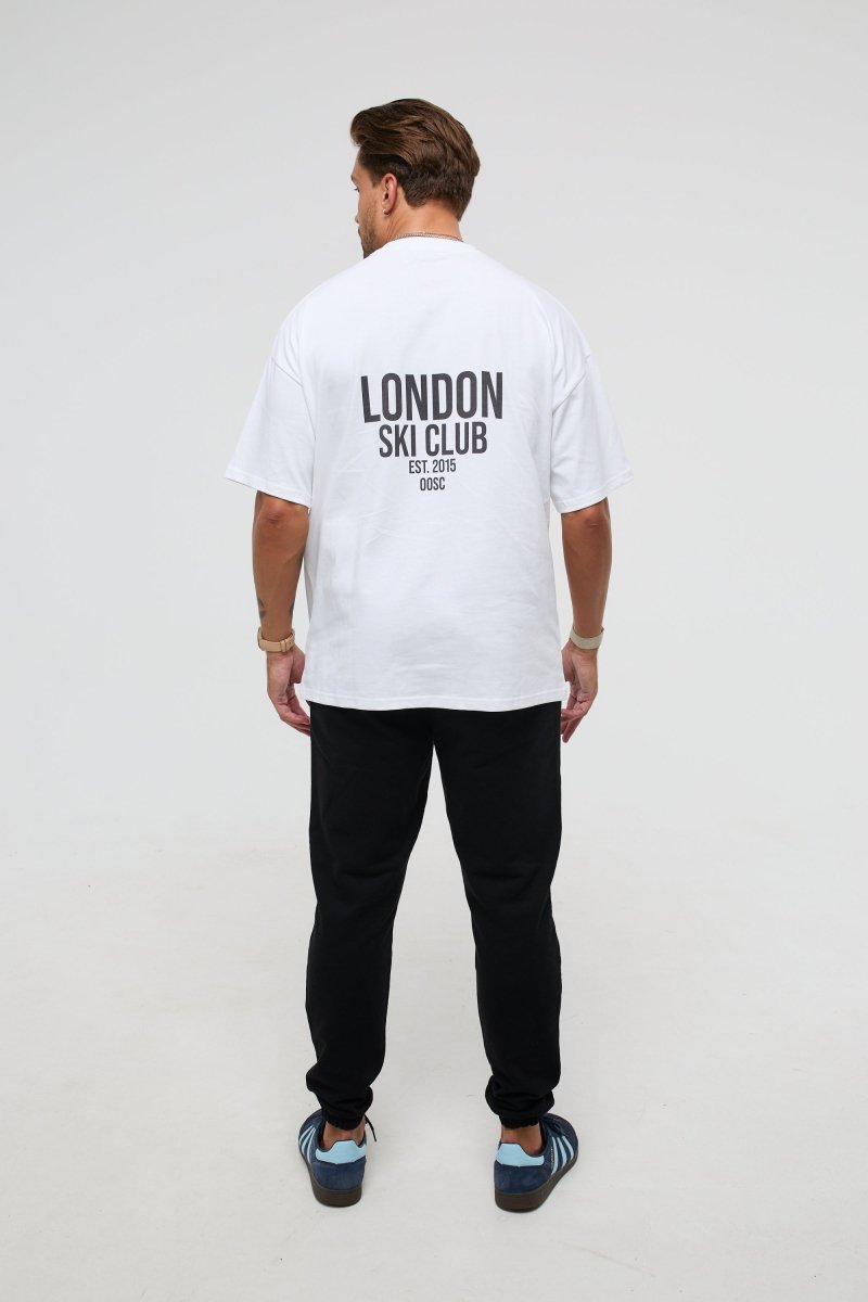 London Ski Club Oversize T-Shirt - White - OOSC Clothing