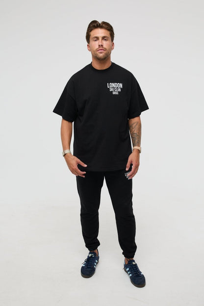 London Ski Club Sweatpants - Black - OOSC Clothing