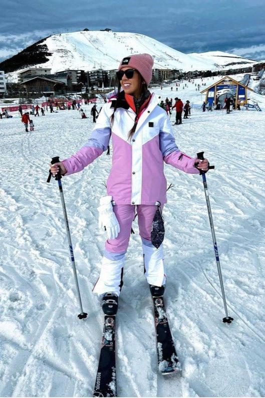 1080 Women s Ski Snowboard Jacket Pastel Pink White Pastel Purple