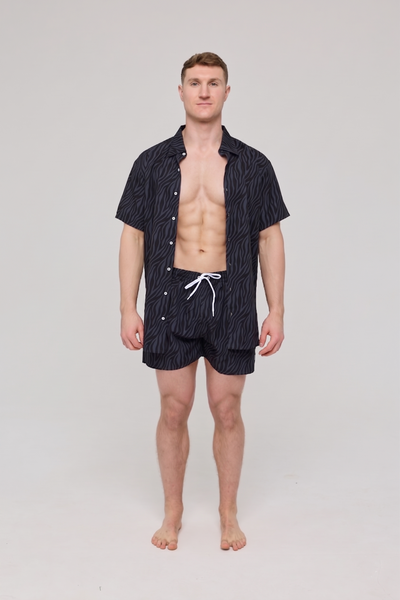 Chemise à manches courtes pour homme Black Tiger
