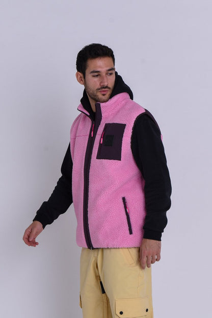 Method Sherpa Vest Dusky Pink - Men's - OOSC Clothing