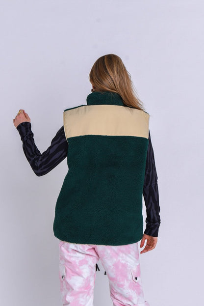 Method Sherpa Vest Forest Green - Women's - OOSC Clothing