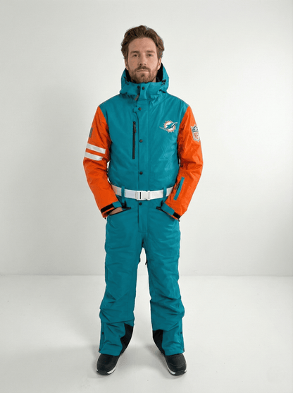 Miami Dolphins Men's Ski Suit - OOSC Clothing