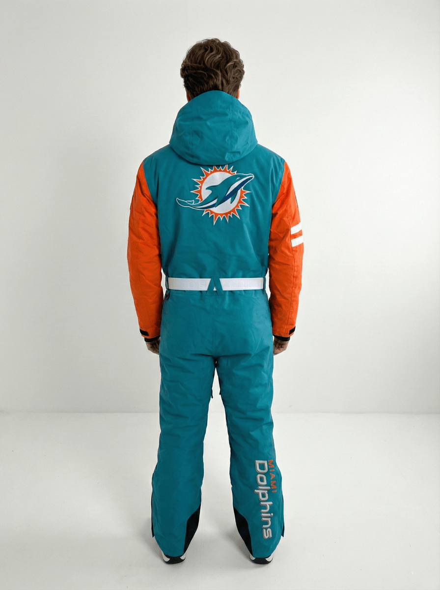 Miami Dolphins Men's Ski Suit - OOSC Clothing