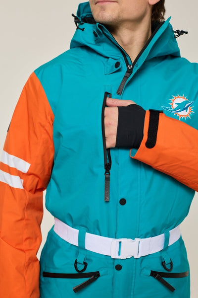 Miami Dolphins Men's Ski Suit - OOSC Clothing