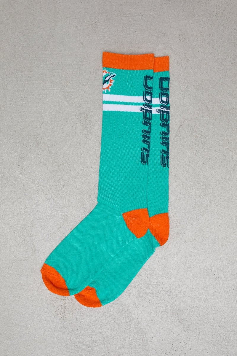 Miami Dolphins - OOSC x NFL Ski / Snowboard Sock - OOSC Clothing