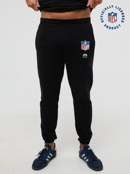 NFL Heavyweight Oversize Shield Sweat Pants - Black - OOSC Clothing