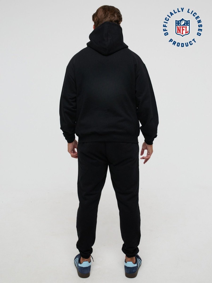 NFL Heavyweight Oversize Shield Sweat Pants - Black - OOSC Clothing