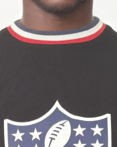 NFL Heavyweight Oversize Shield Sweatshirt - Black - OOSC Clothing