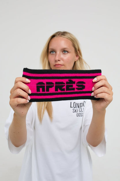 OOSC Après Headband - Black and Pink - OOSC Clothing