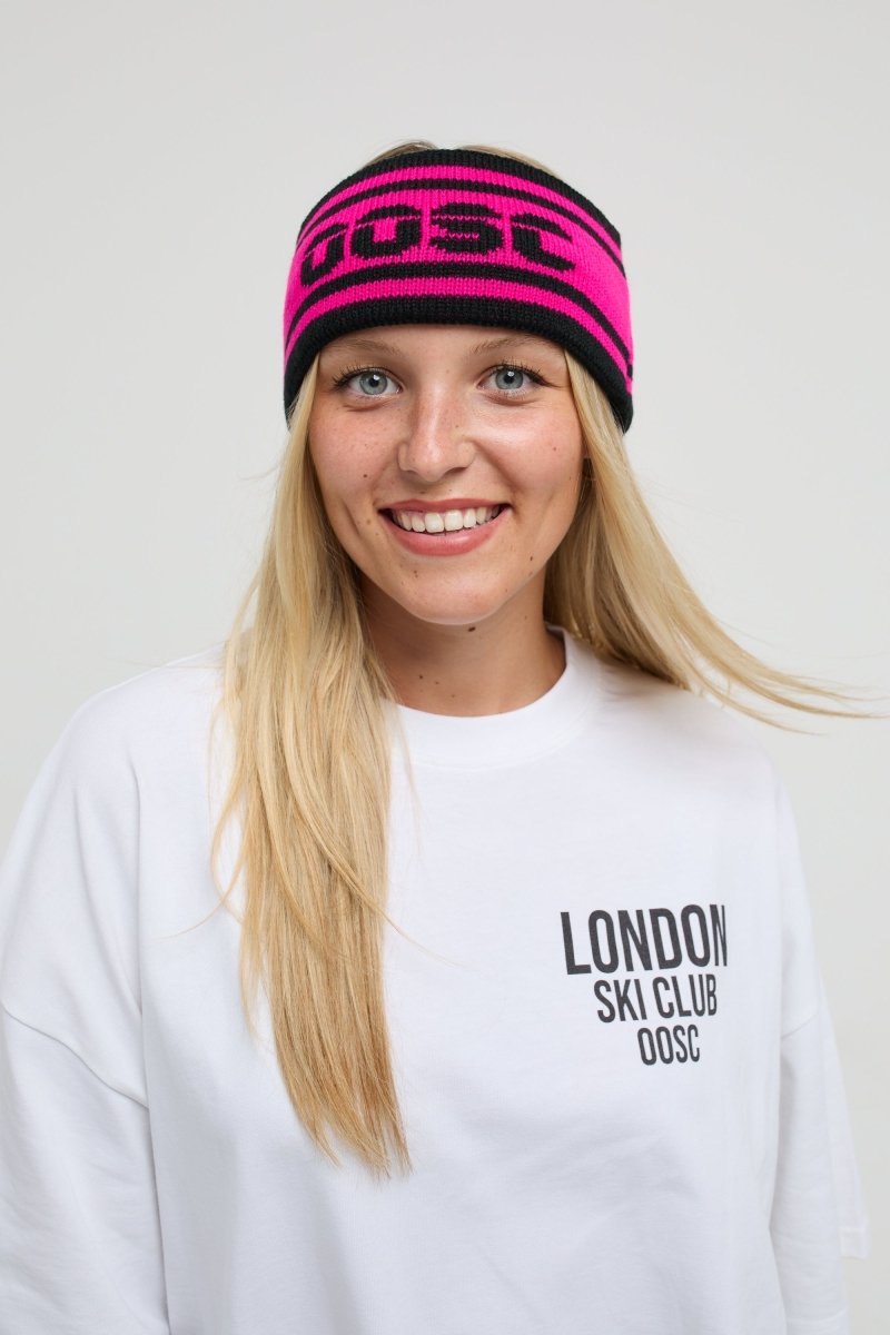 OOSC Après Headband - Black and Pink - OOSC Clothing