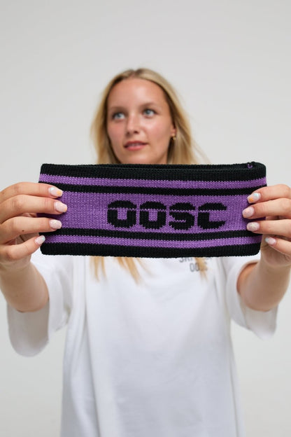 OOSC Après Headband - Black and Purple - OOSC Clothing