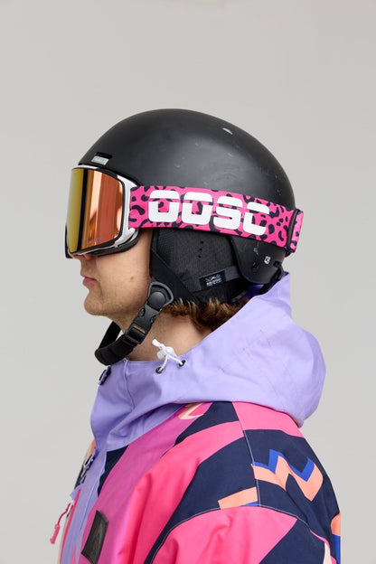 OOSC Boldsight® Ski & Snowboard Goggles - Pink Leopard Print - OOSC Clothing