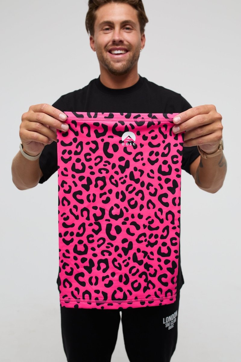 OOSC Neckwarmer - Hotel California Pink Leopard - OOSC Clothing