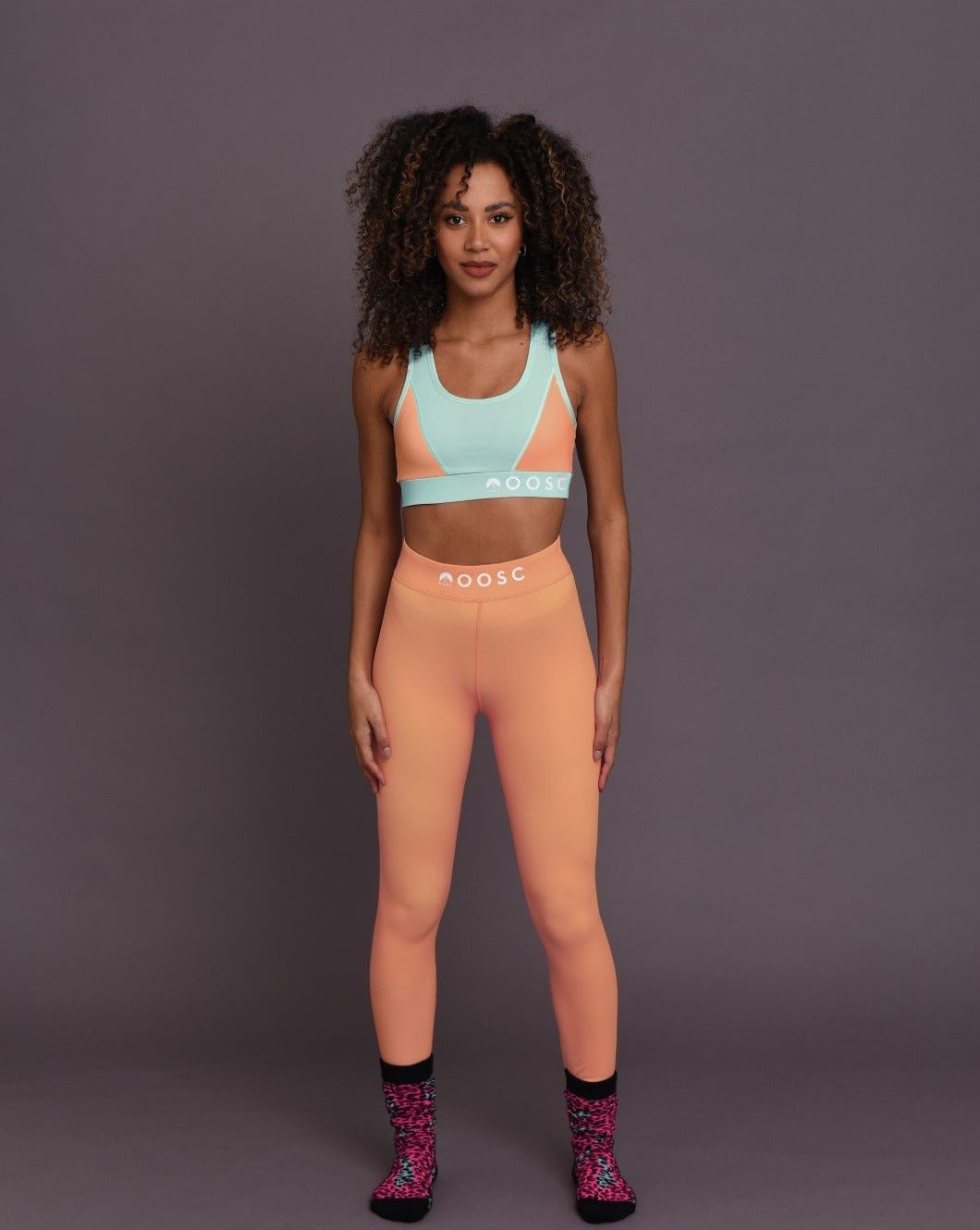 Pastel Mint Green Medium Support Crossback Sports Bra