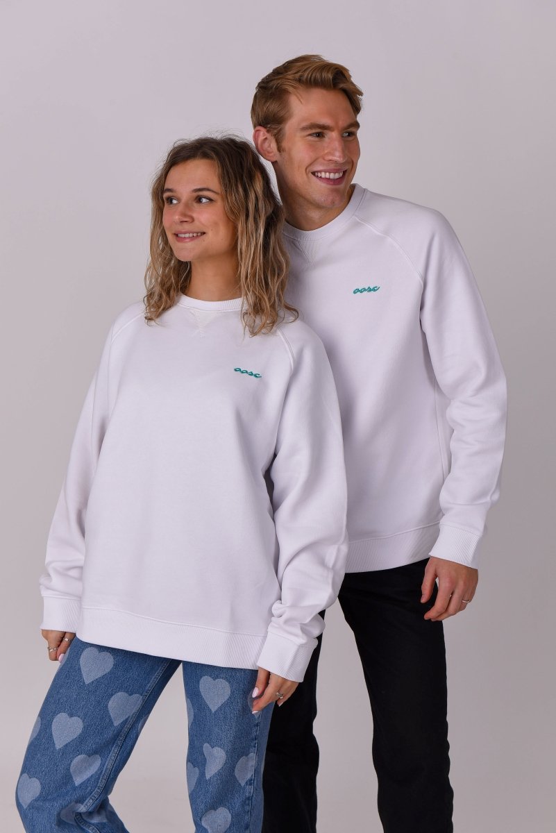 Penfold Sweatshirt - White - OOSC Clothing