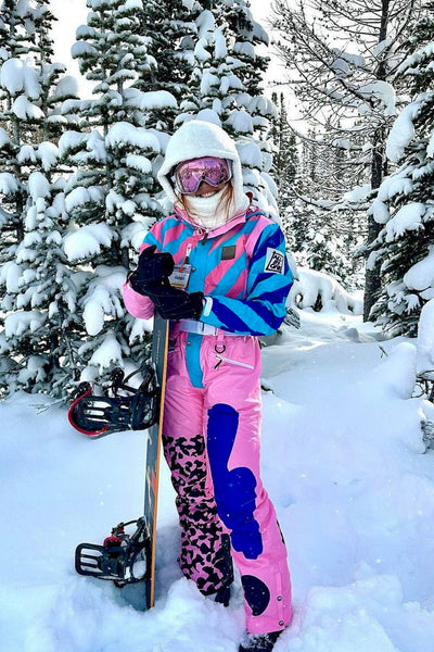 OOSC Women's Ski Suit Rainbow Road Female Fit Monos de esquí mujer :  Snowleader
