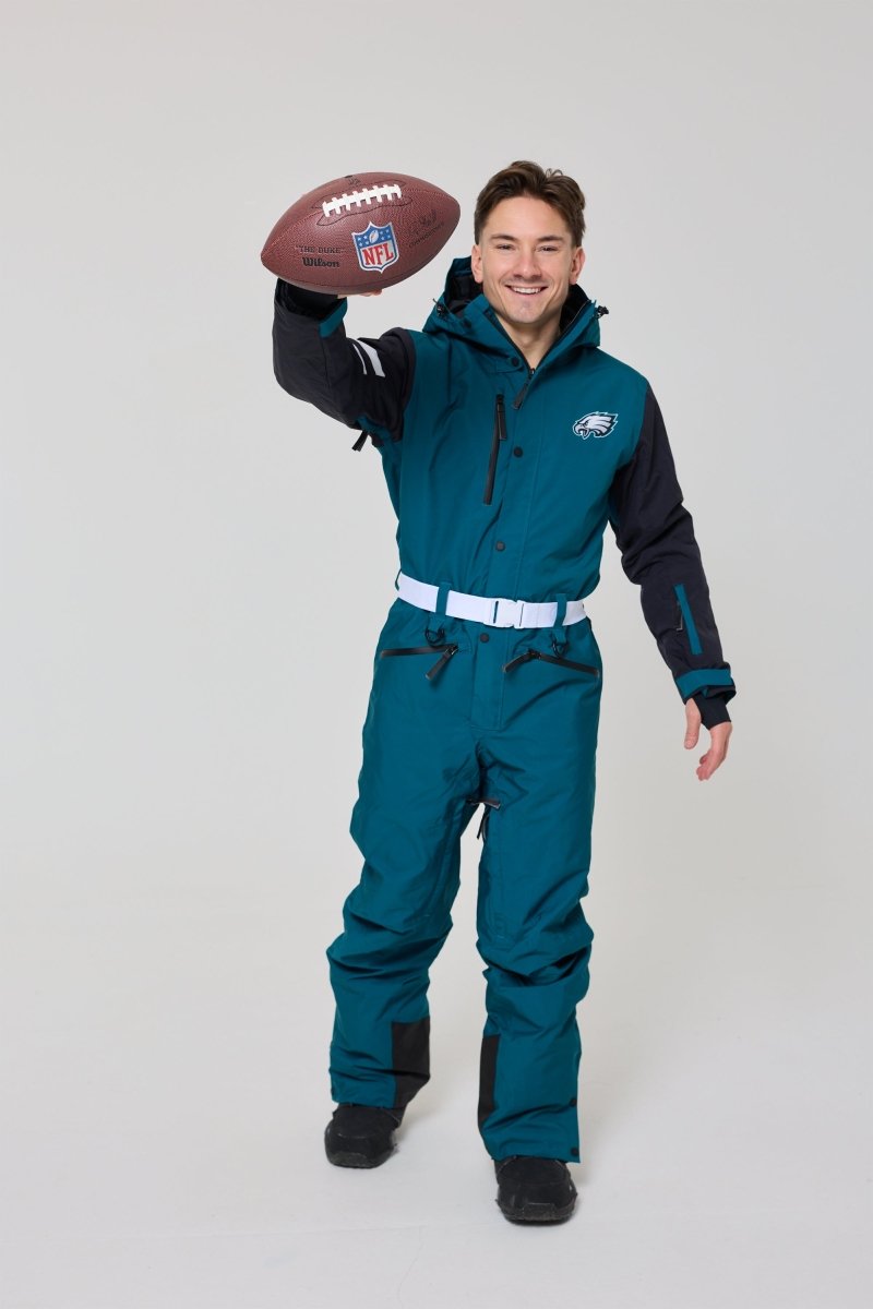 NFL Philadelphia Eagles ウォームアップウェア Philadelphia Eagles Ski Suit | Green & Silver | Snow Suit OOSC