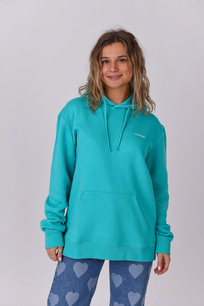 Powder Club Hoodie - Aqua - OOSC Clothing