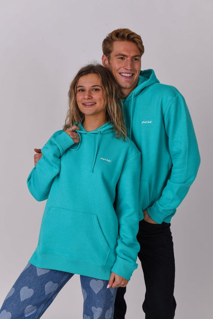 Powder Club Hoodie Aqua - OOSC Clothing