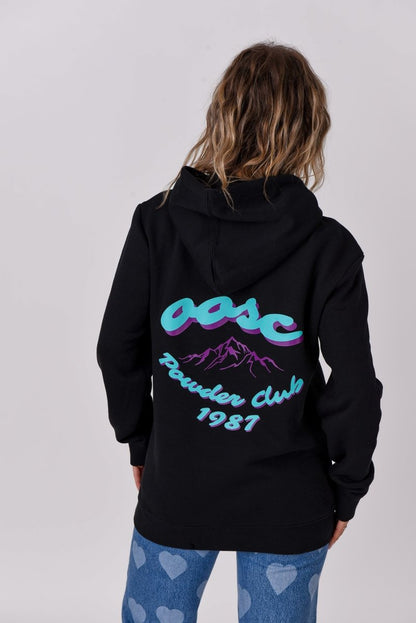 Powder Club Hoodie - Black - OOSC Clothing