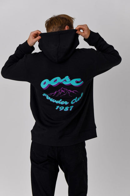 Powder Club Hoodie Black - OOSC Clothing