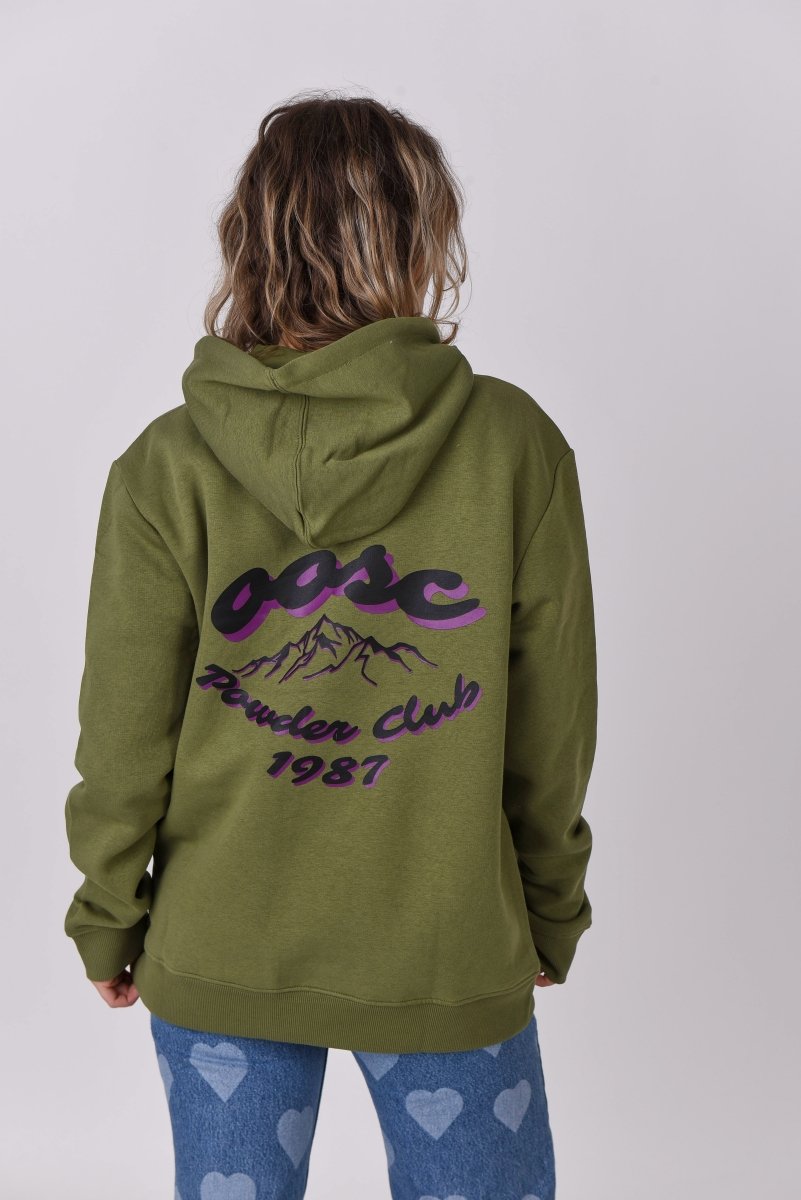 Powder Club Hoodie - Khaki - OOSC Clothing