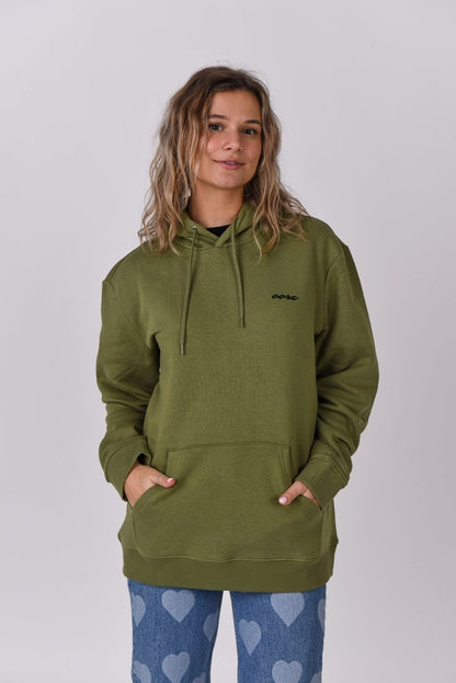 Powder Club Hoodie - Khaki - OOSC Clothing