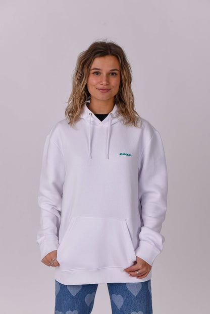 Powder Club Hoodie - White - OOSC Clothing