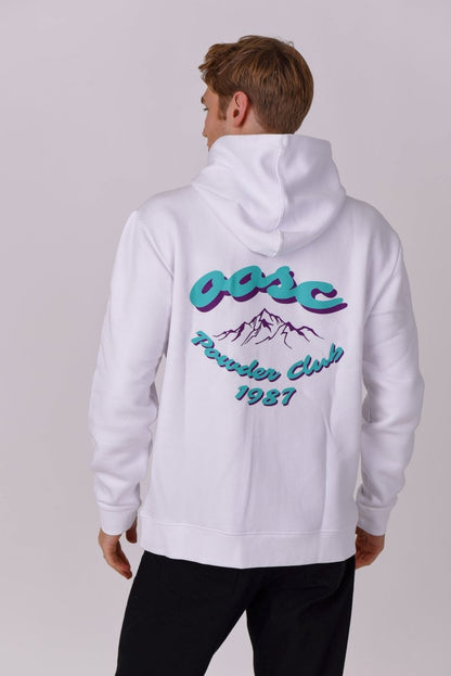 Powder Club Hoodie White - OOSC Clothing