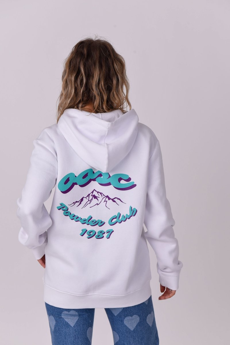 Powder Club Hoodie - White - OOSC Clothing